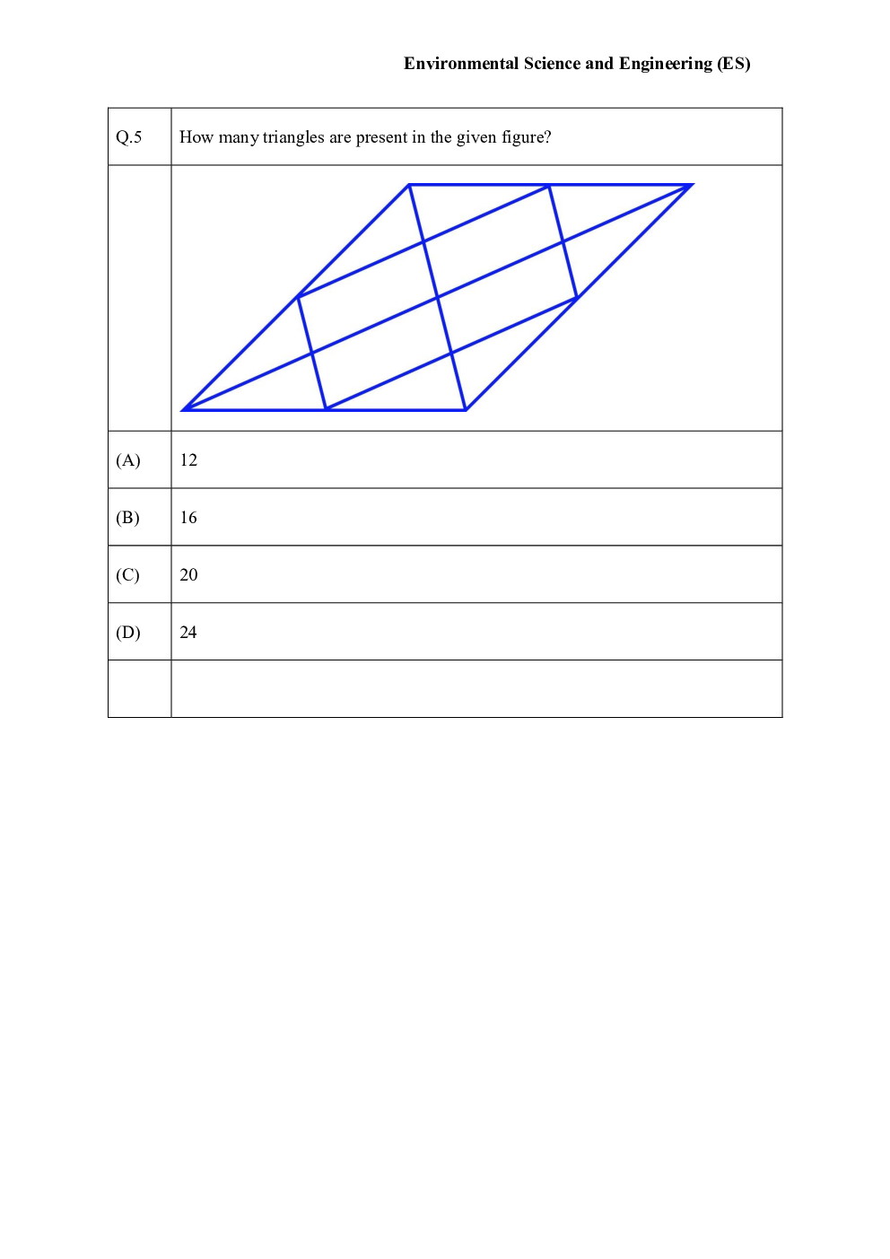 GATE Environmental Science Engineering Question Paper with Solution 2023 - Page 5