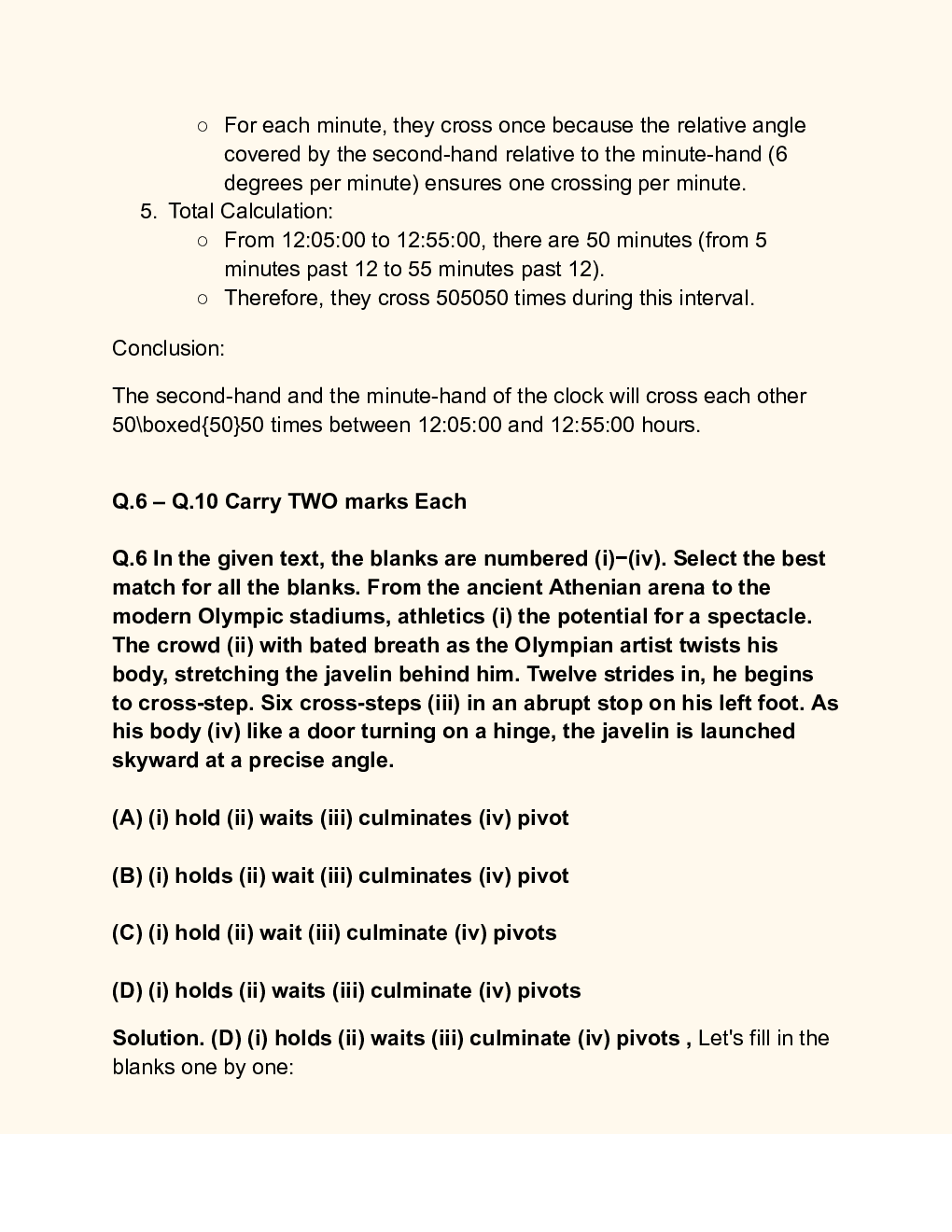 GATE Biomedical Engineering Question Paper with Solution 2024 - Page 5