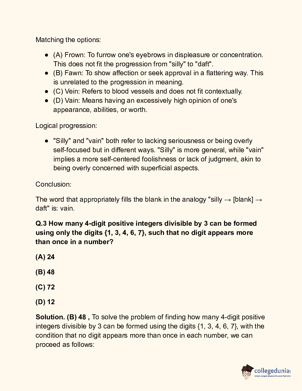 GATE Chemistry Question Paper with Solution 2024 - Page 3
