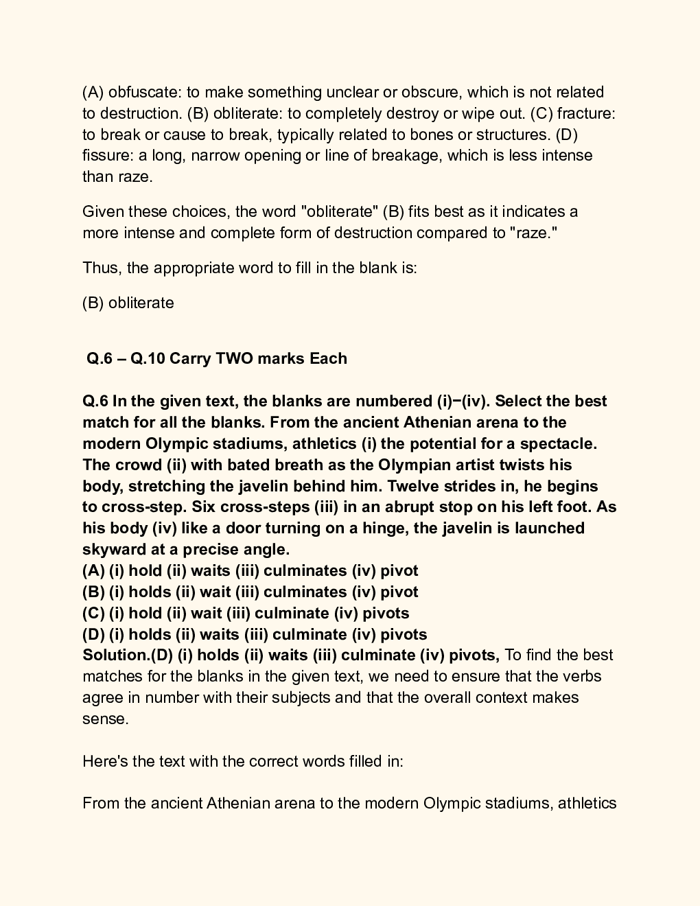 GATE Civil Engineering Set-1 Question Paper with Solution 2024 - Page 3