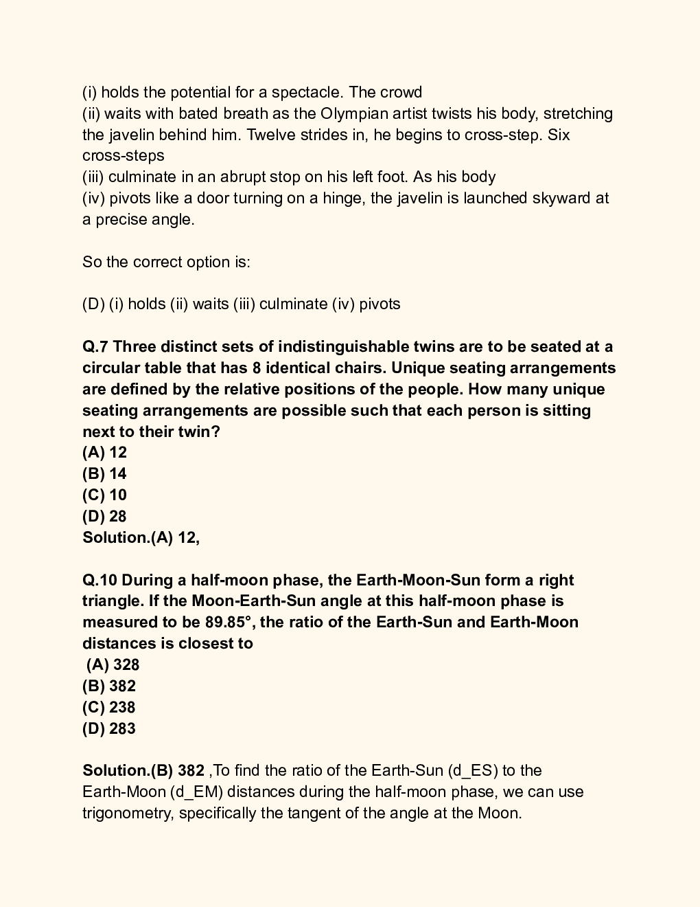 GATE Civil Engineering Set-1 Question Paper with Solution 2024 - Page 4