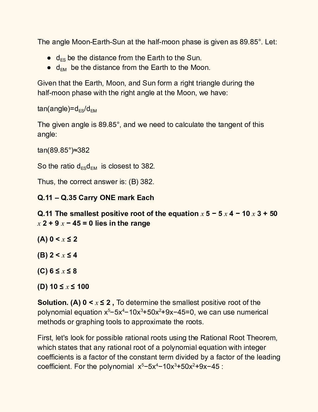 GATE Civil Engineering Set-1 Question Paper with Solution 2024 - Page 5