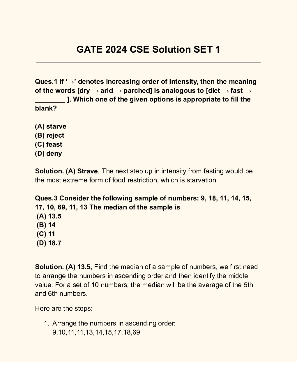 GATE Computer Science Question Paper with Solution 2024 - Page 2