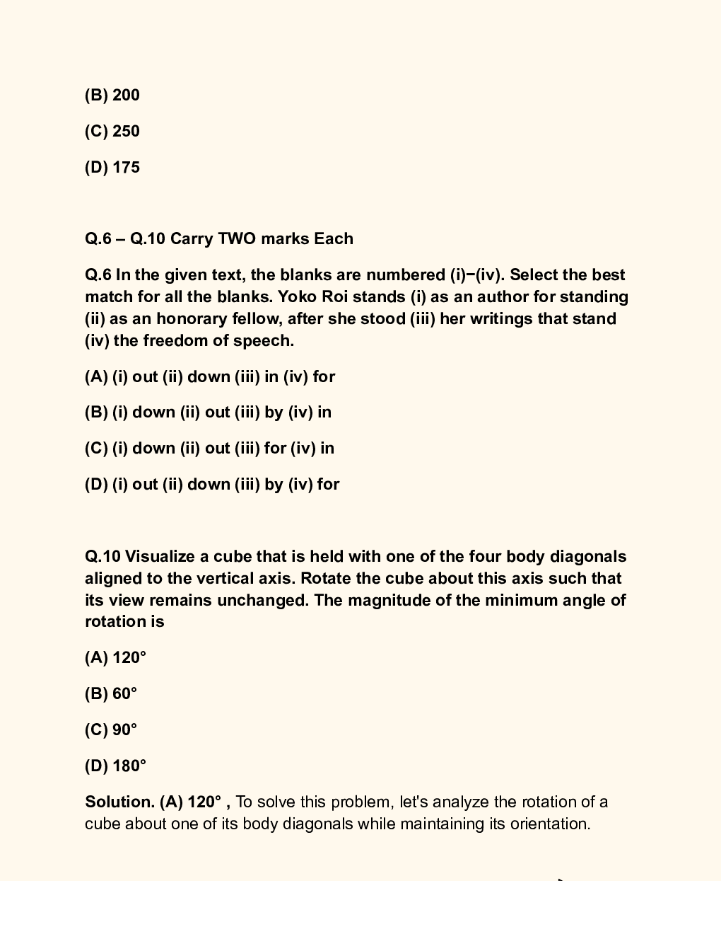 GATE 2024 Instrumentation Engineering Solutions - Page 5