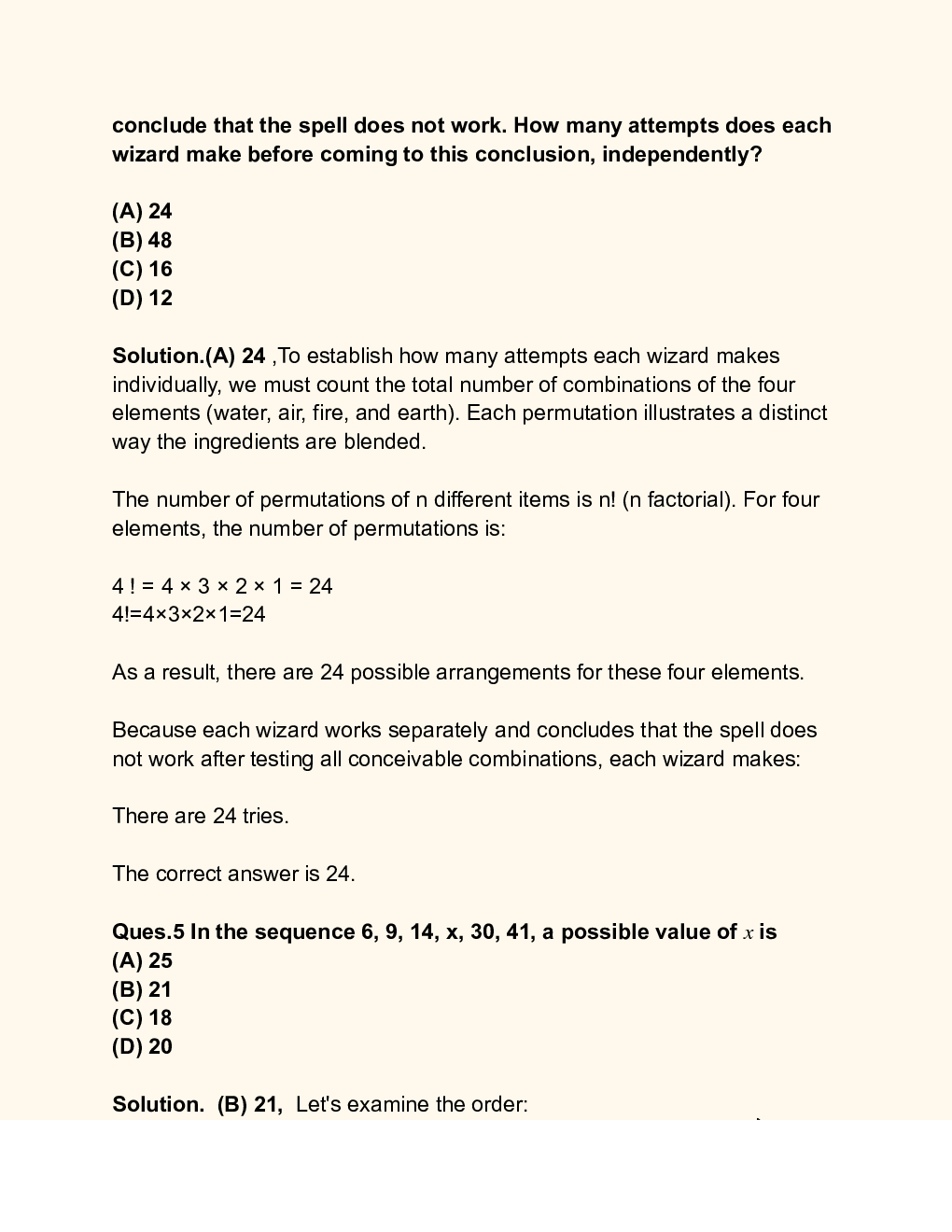 GATE 2024 Life Sciences XL Paper Solutions - Page 3