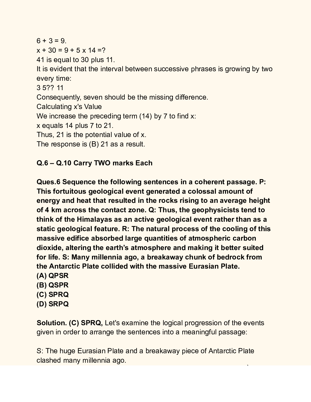 GATE 2024 Life Sciences XL Paper Solutions - Page 4