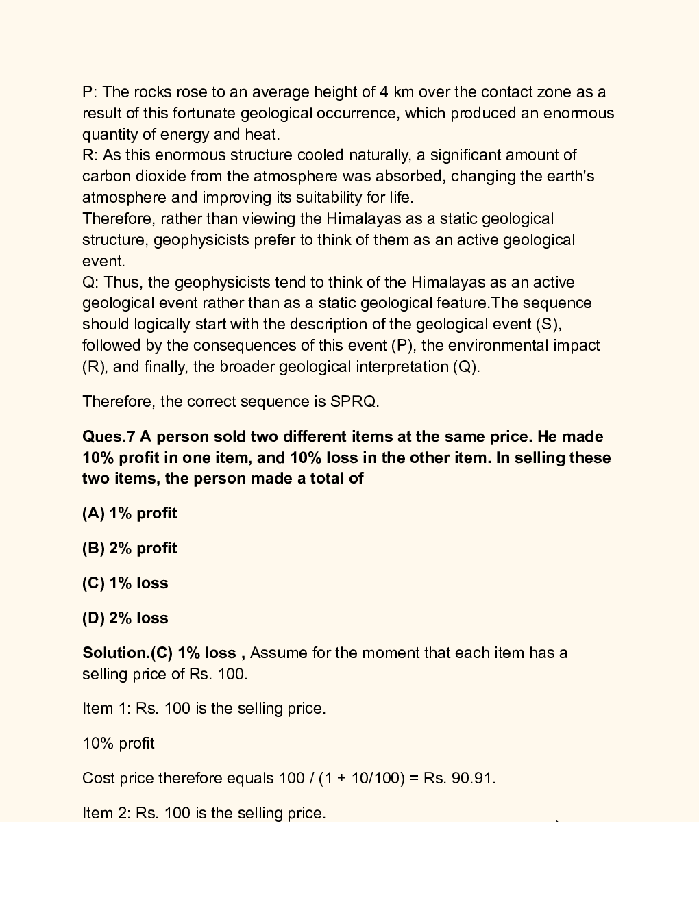GATE 2024 Life Sciences XL Paper Solutions - Page 5