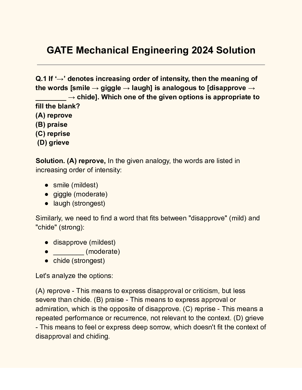 GATE 2024 Mechanical Engineering Solution - Page 2