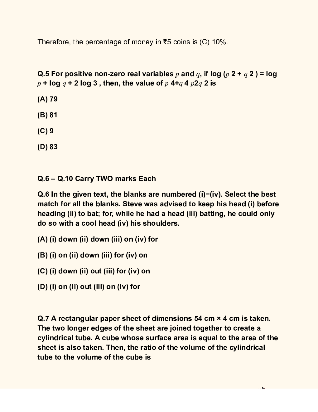 GATE 2024 Metallurgical Engineering MT Solutions - Page 5