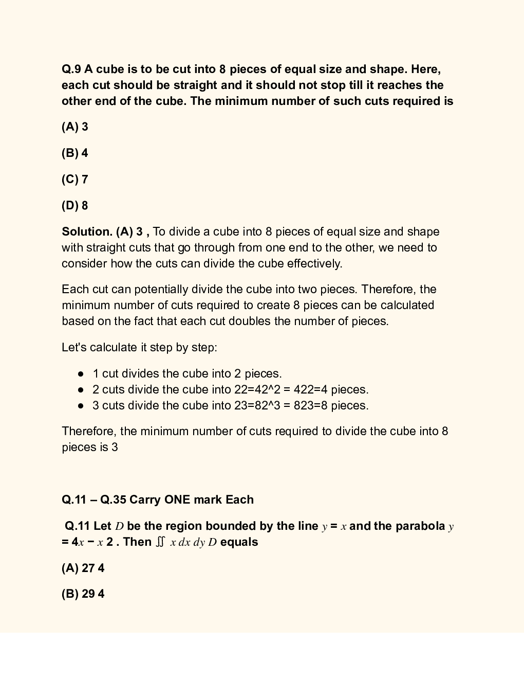 GATE 2024 Statistics ST Solutions - Page 5