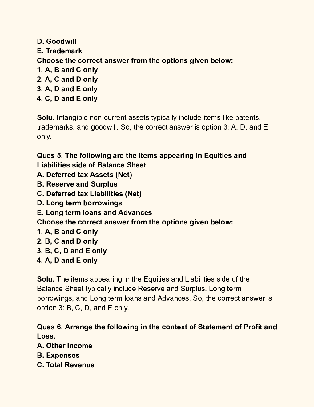 CUET 2023 Accountancy Solution - Page 4