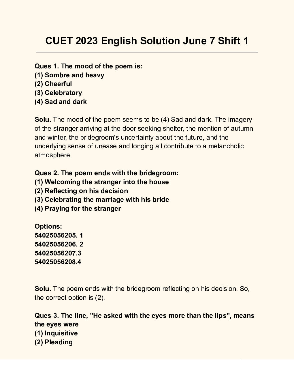 CUET 2023 History Solution - Page 2