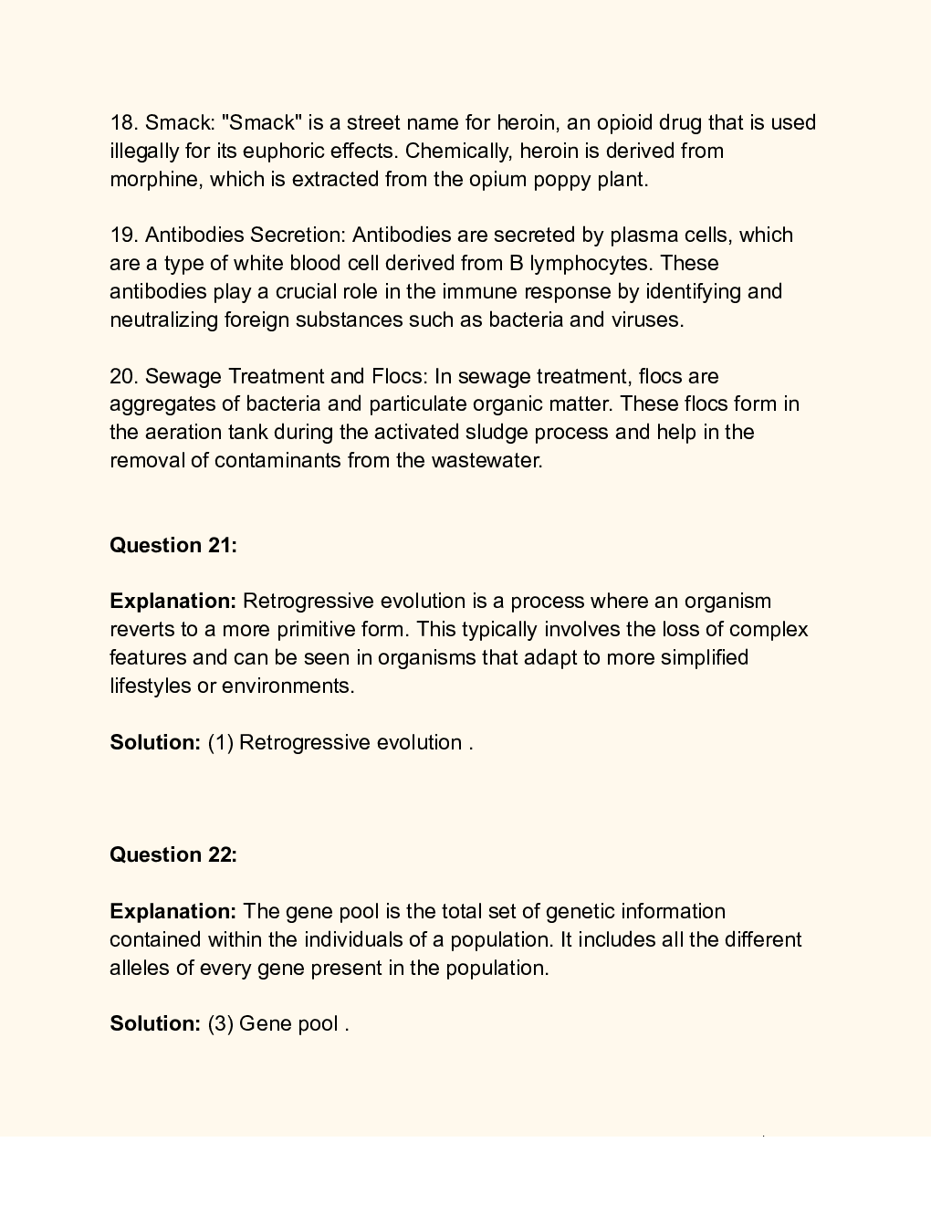 CUET 2024 Biology Solution SET A - Page 5