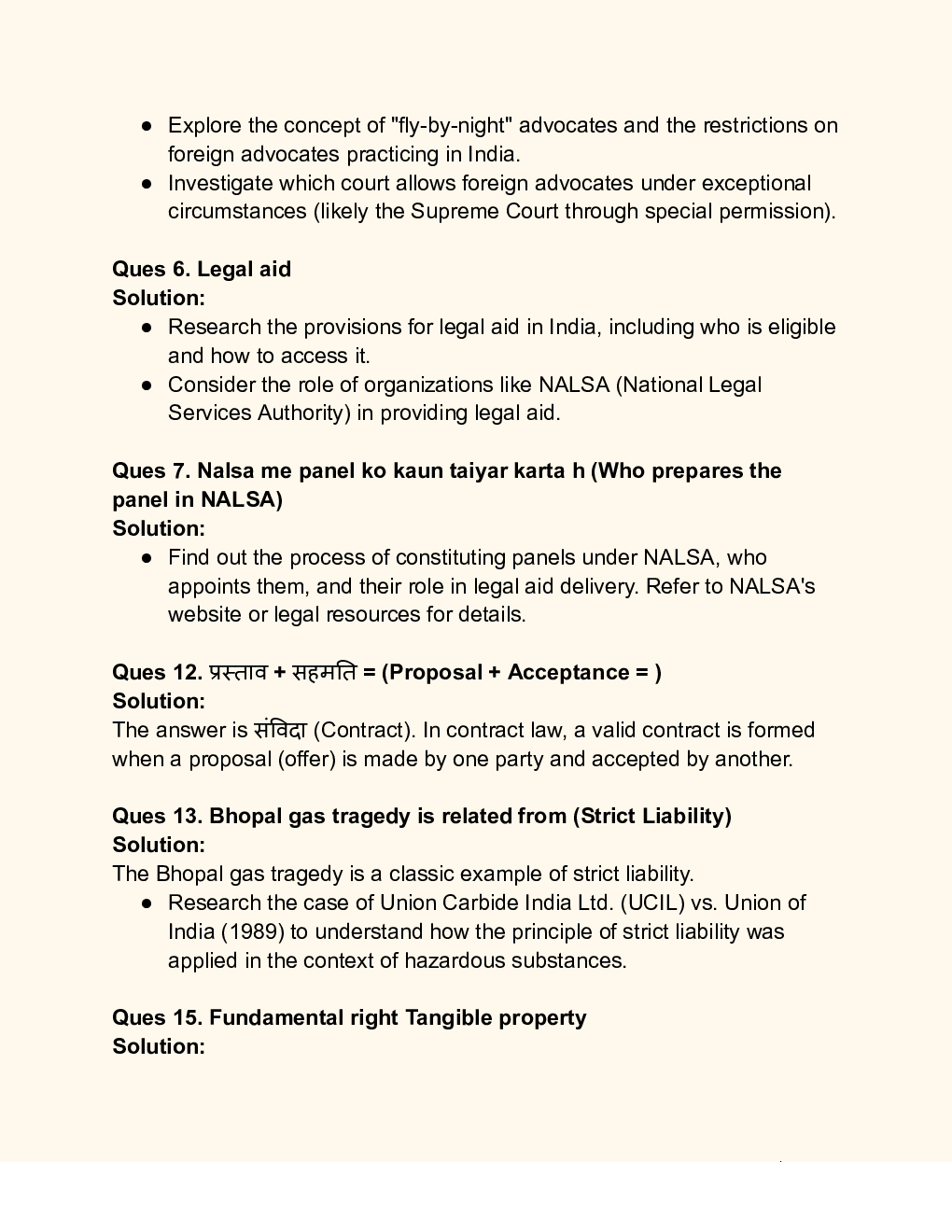 CUET 2024 Legal Studies Solution - Page 3