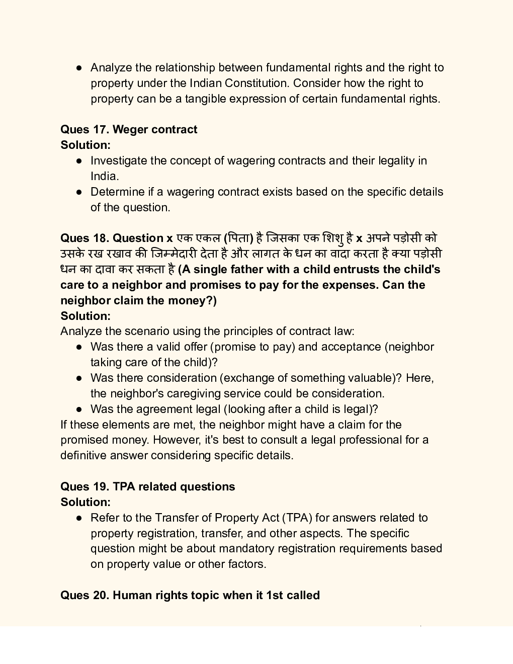 CUET 2024 Legal Studies Solution - Page 4