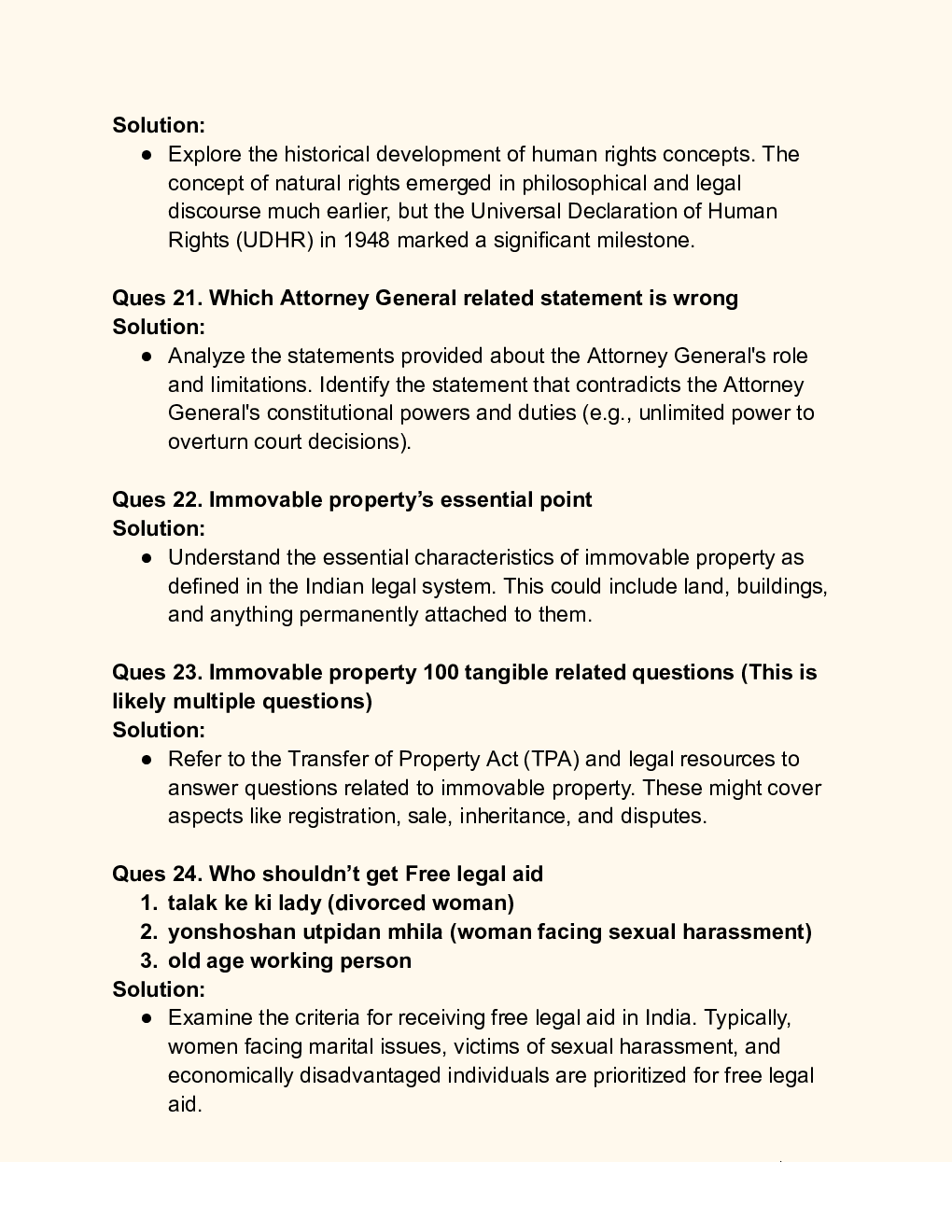 CUET 2024 Legal Studies Solution - Page 5