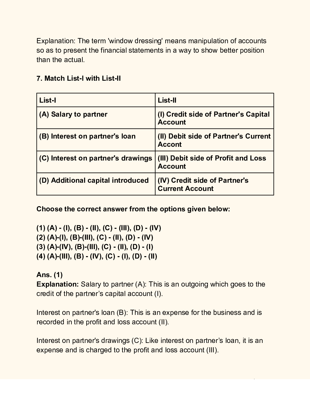 CUET Accountancy Solution Set B - Page 4