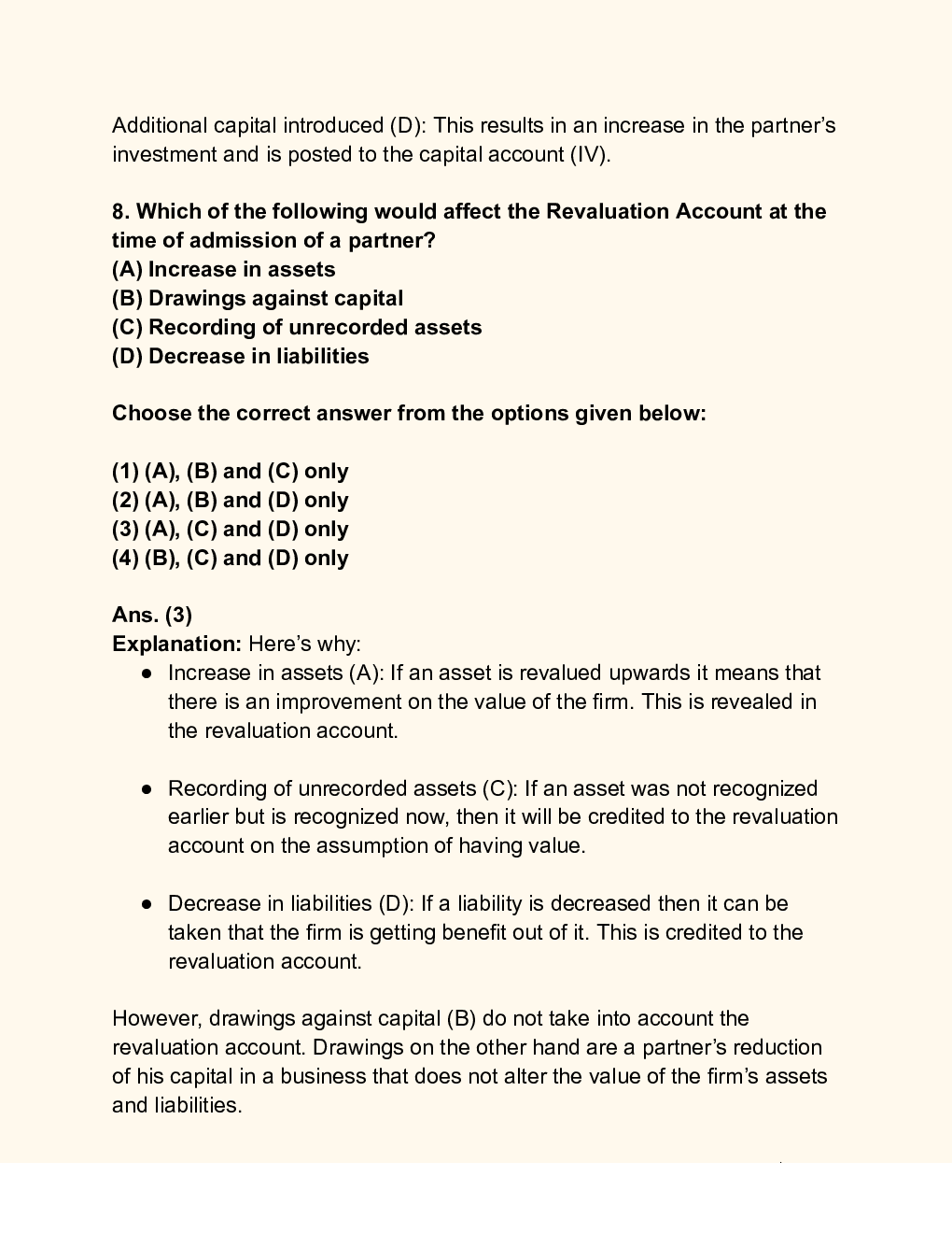 CUET Accountancy Solution Set B - Page 5