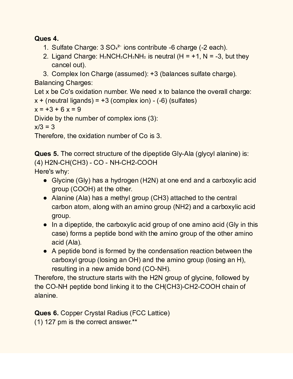 CUET Chemistry Solution 2024 SET A - Page 4