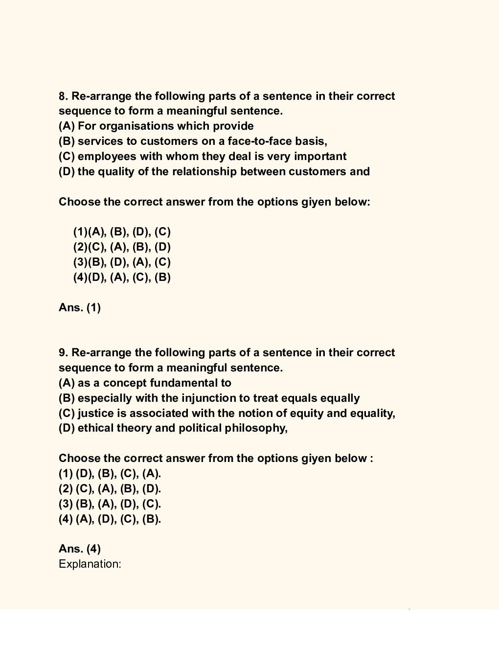 CUET English Solution Set A - Page 5