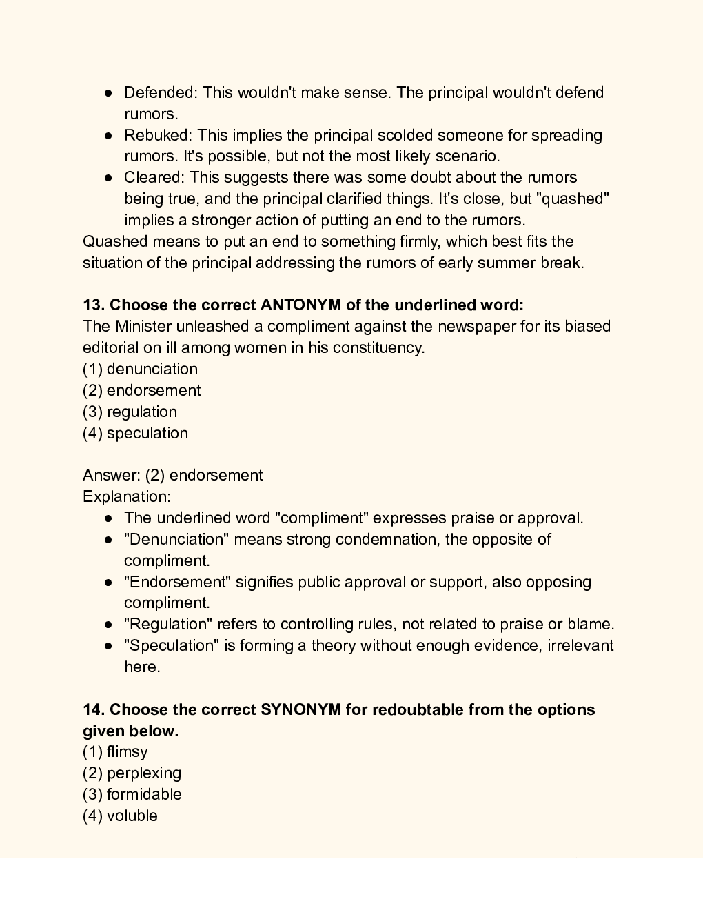 CUET English Solution SET B - Page 5