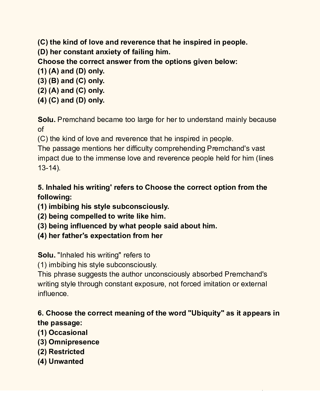 CUET English Solution SET C - Page 4