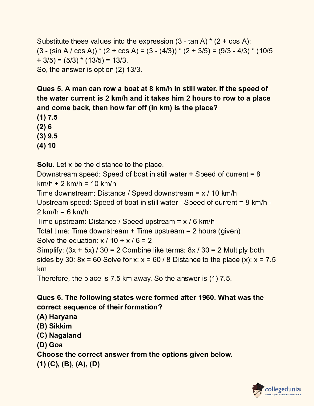CUET General Test Solutions SET A - Page 3