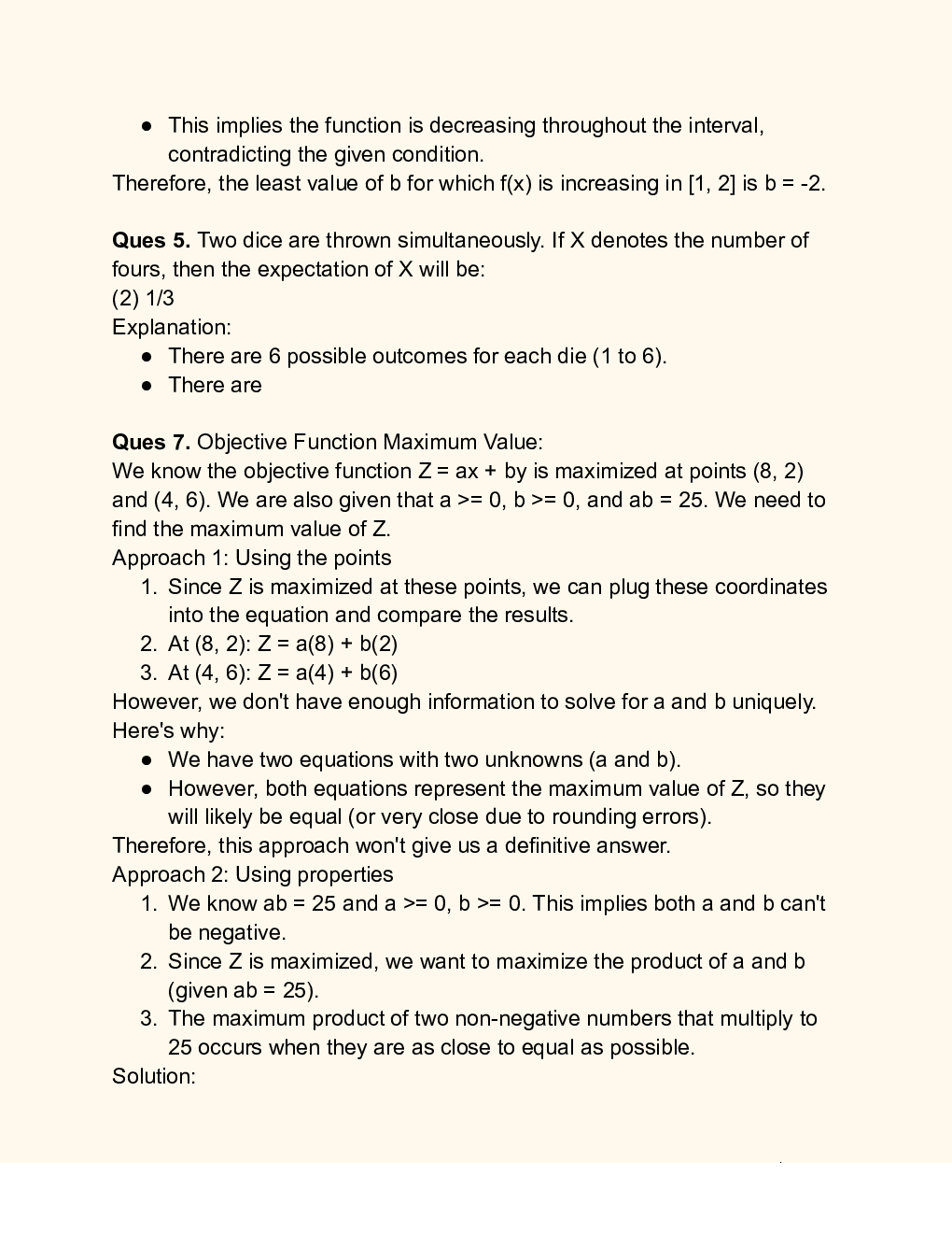 CUET Mathematics Solution 2024 SET B - Page 4