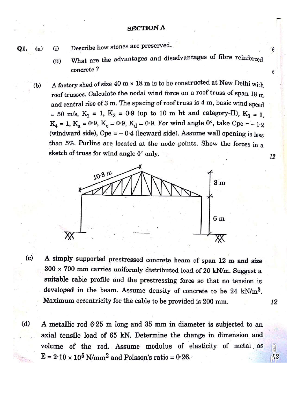 IES MAINS 2023  Civil Paper-I  - Page 2