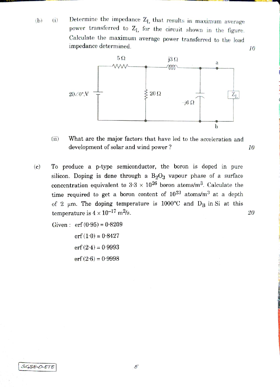 IES MAINS 2023  EC Paper-I  - Page 5