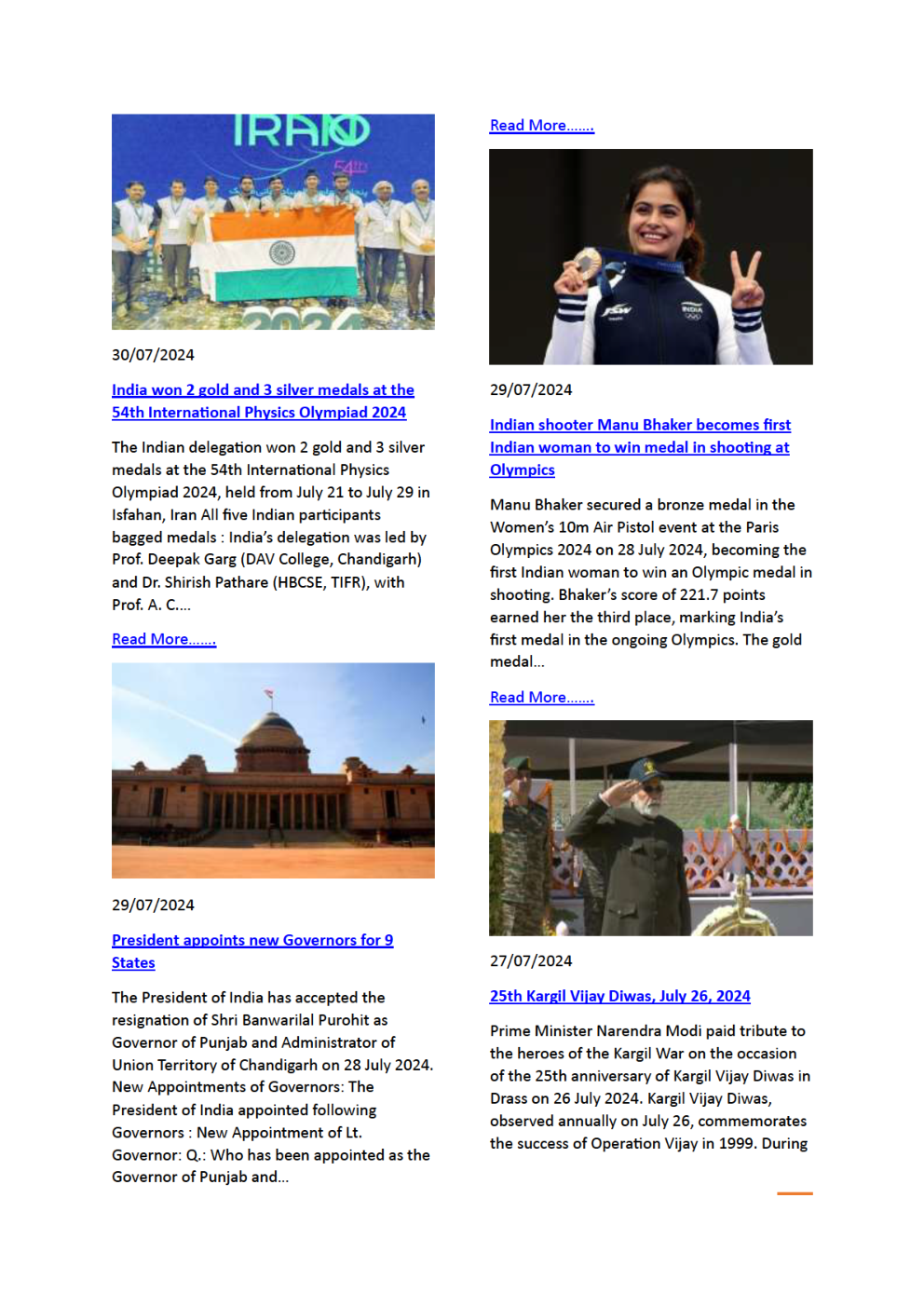 Current Affairs August 2024 In English - Page 3