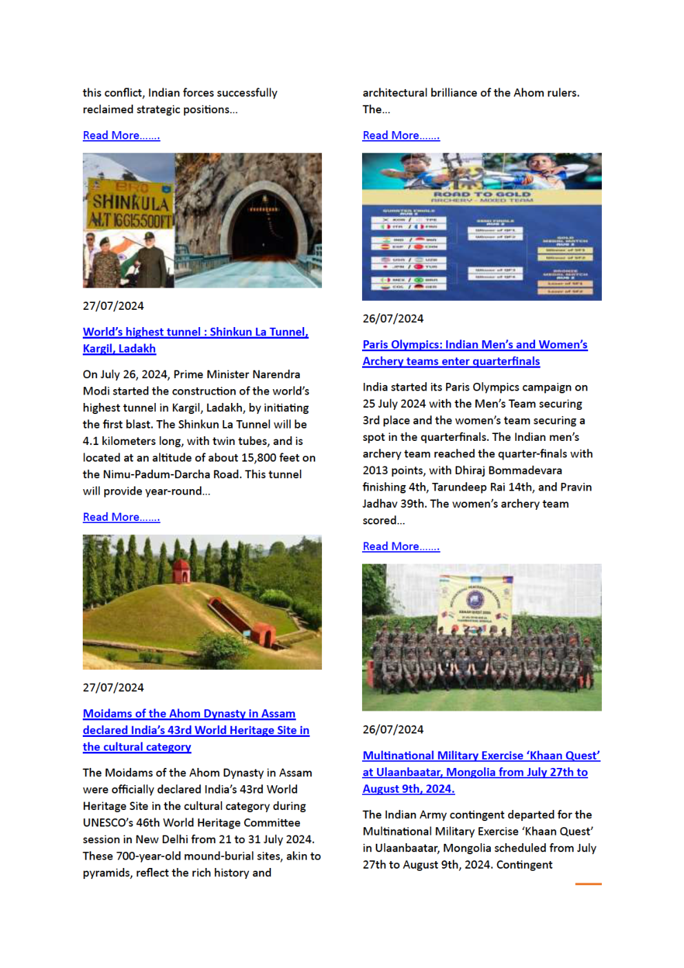 Current Affairs August 2024 In English - Page 4