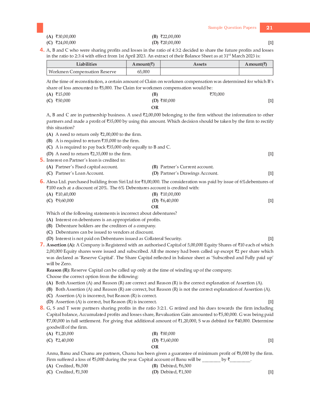 Class-12th 2024 Sample Papers Accountancy - Page 3
