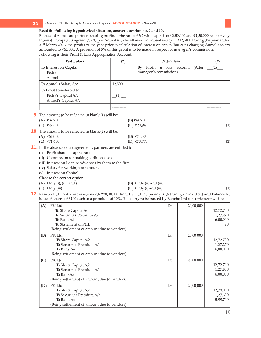 Class-12th 2024 Sample Papers Accountancy - Page 4