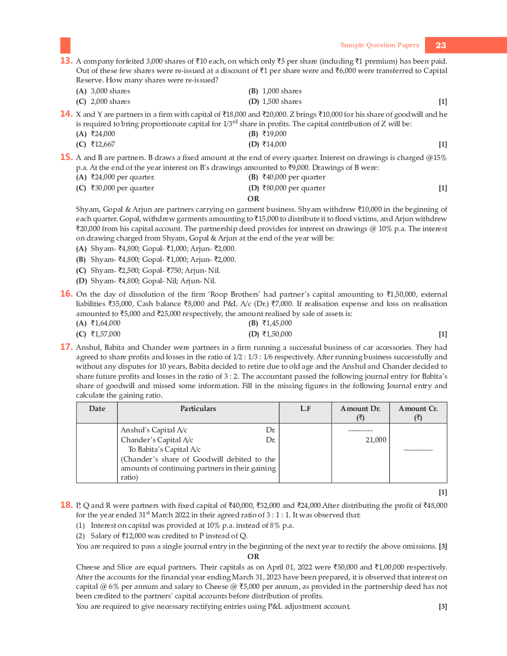Class-12th 2024 Sample Papers Accountancy - Page 5
