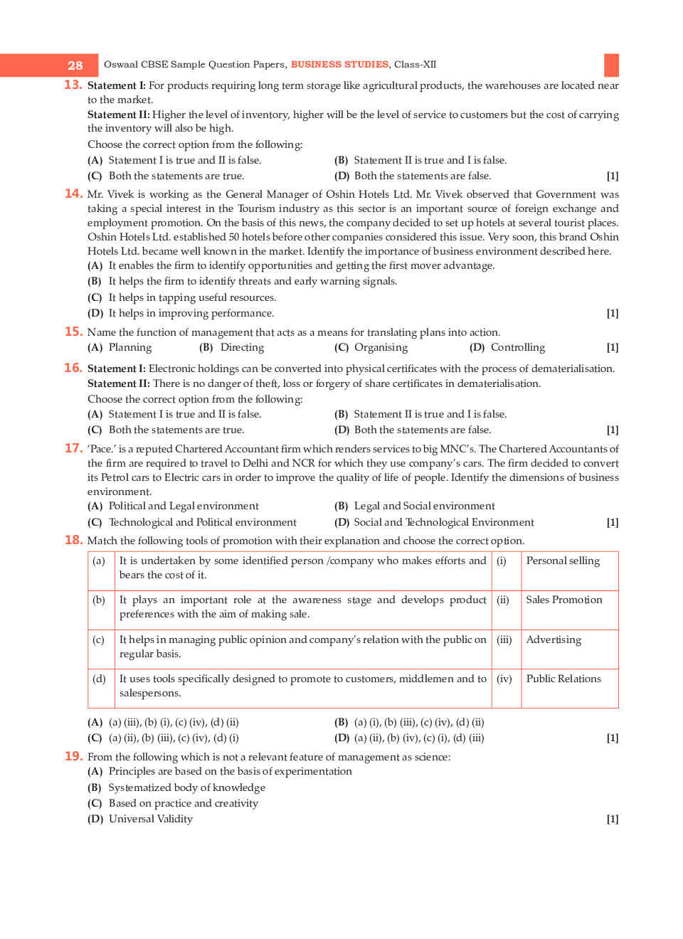 Class-12th 2024 Sample Papers Business Studies - Page 3