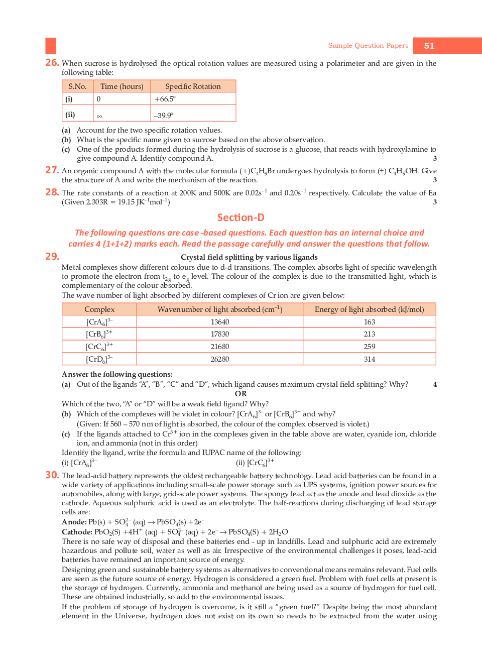Class-12th 2024 Sample Papers Chemistry - Page 5
