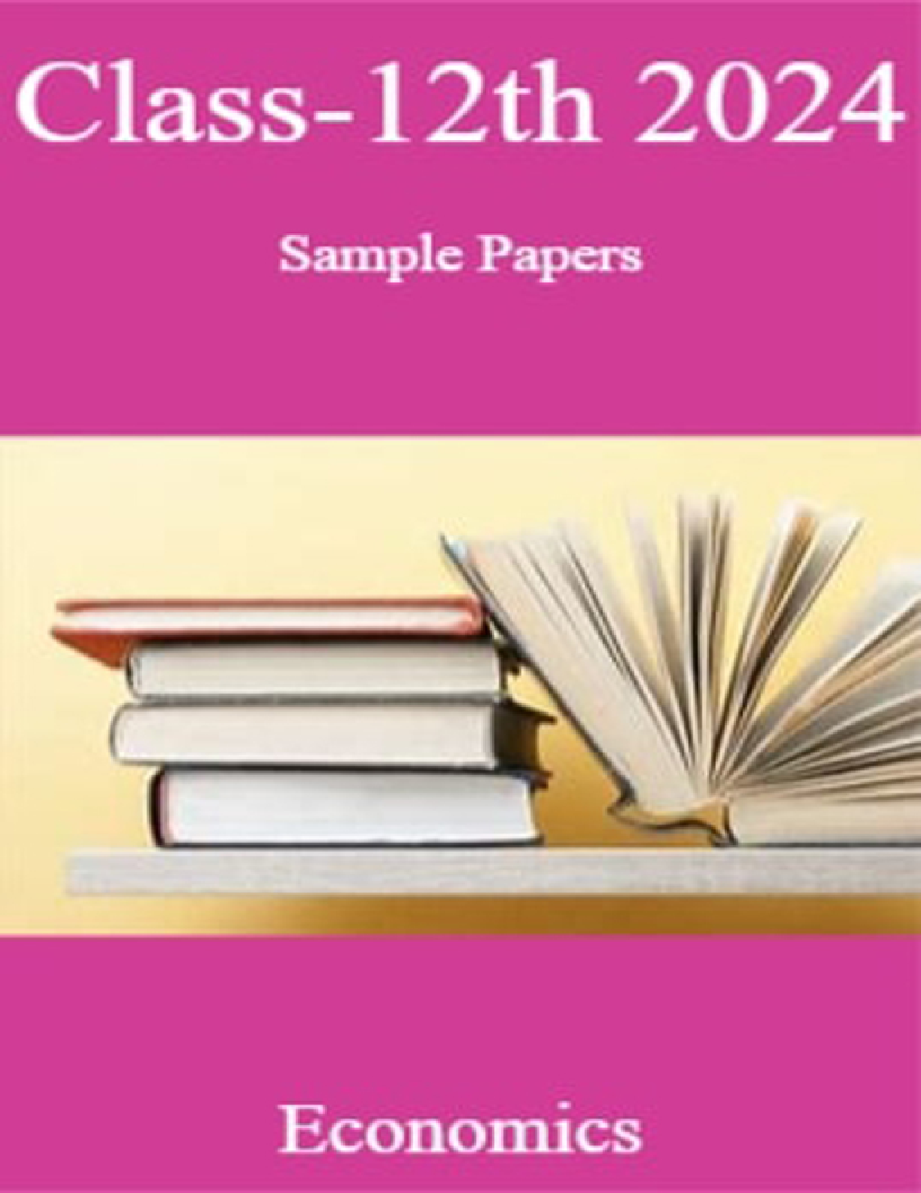 Class-12th 2024 Sample Papers Economics - Page 1
