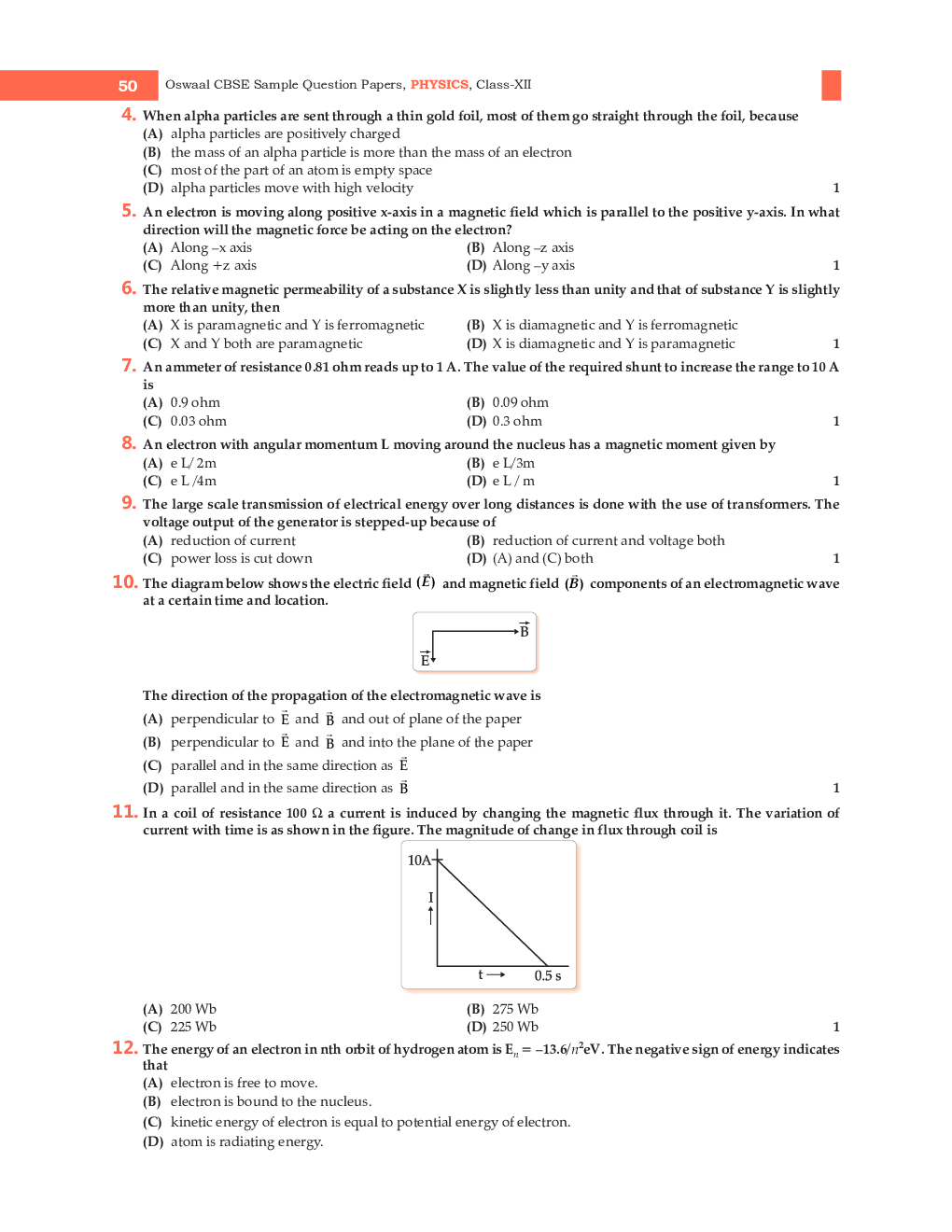 Class-12th 2024 Sample Papers Physics - Page 3