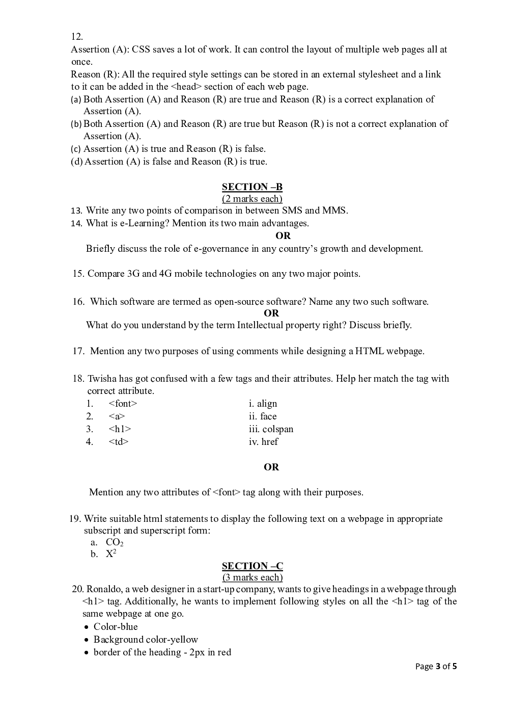 Class-10th 2024 Sample Papers ComputerApplication - Page 4