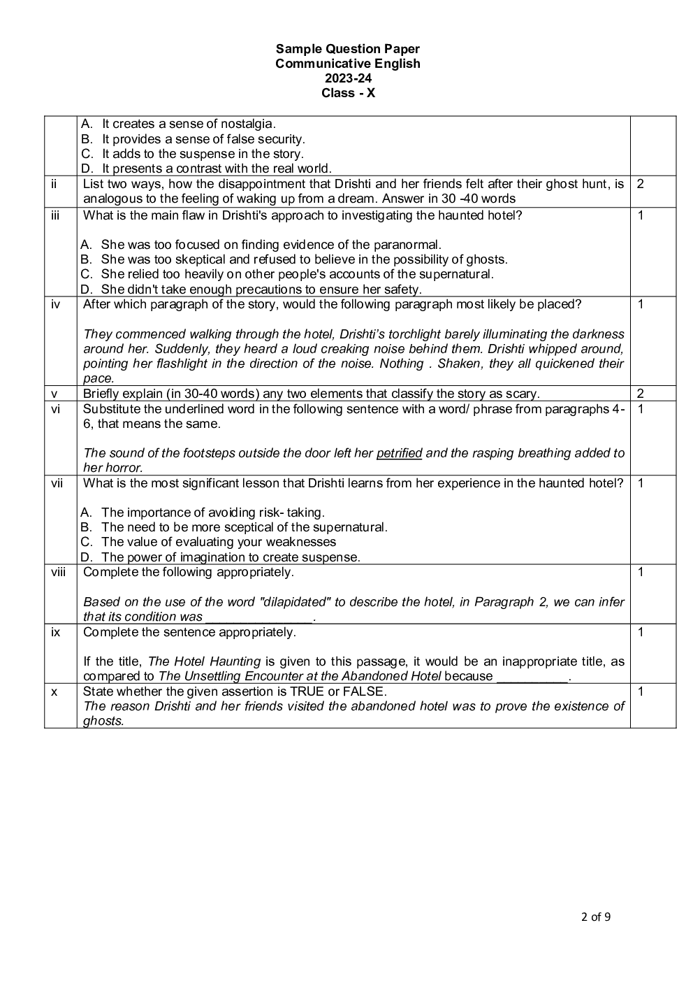 Class-10th 2024 Sample Papers Commerce - Page 3