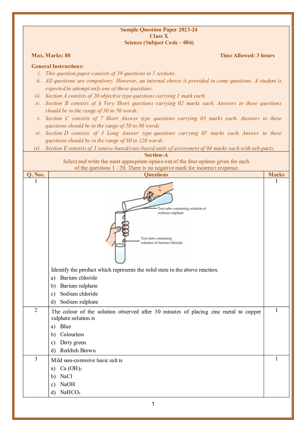 Class-10th 2024 Sample Papers Science - Page 2
