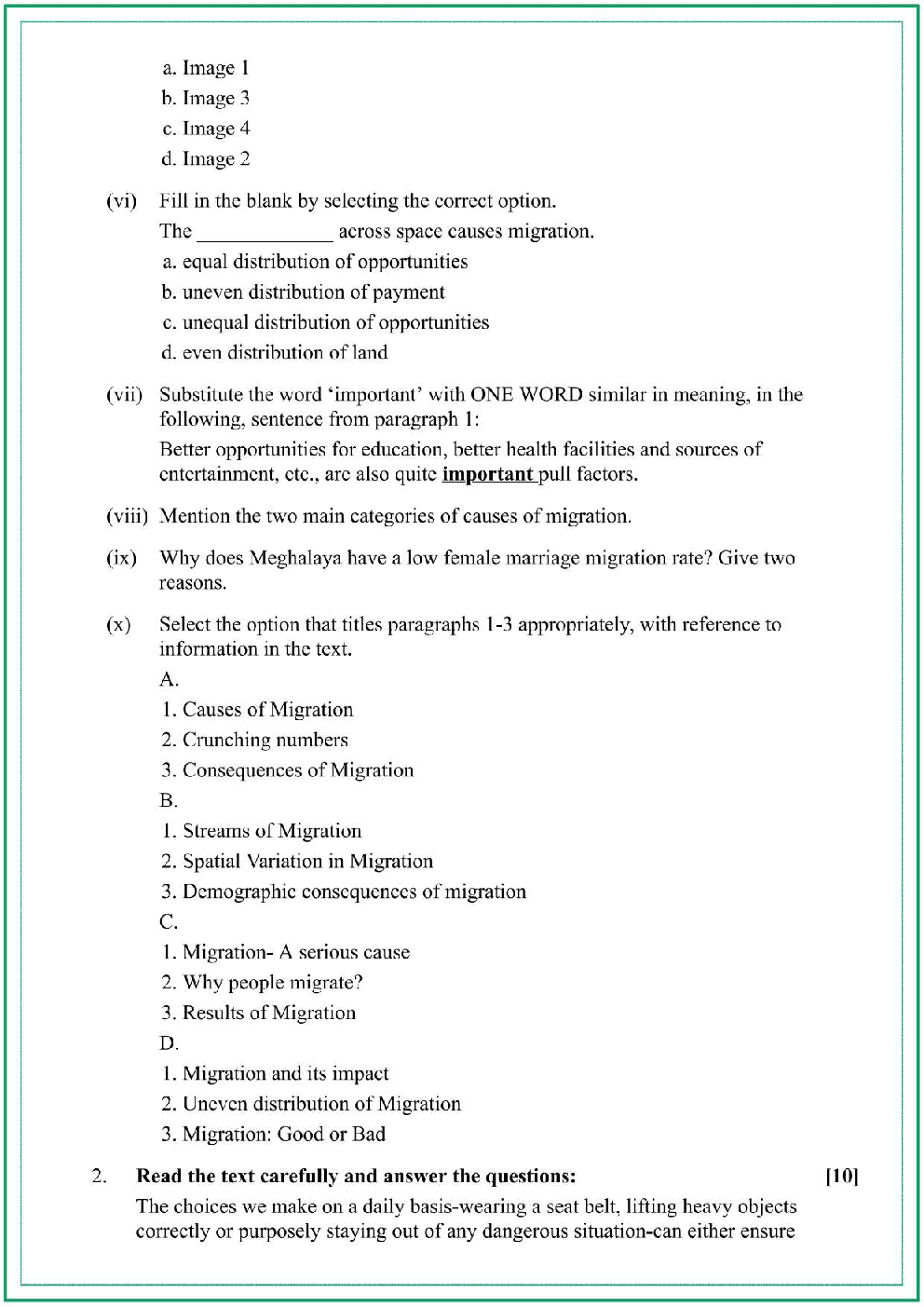 Class-10th 2024 Sample Papers English - Page 4