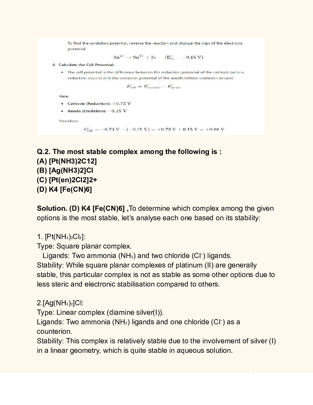 CBSE 12th 2024  Chemistry Question Paper With Solutions - Page 3