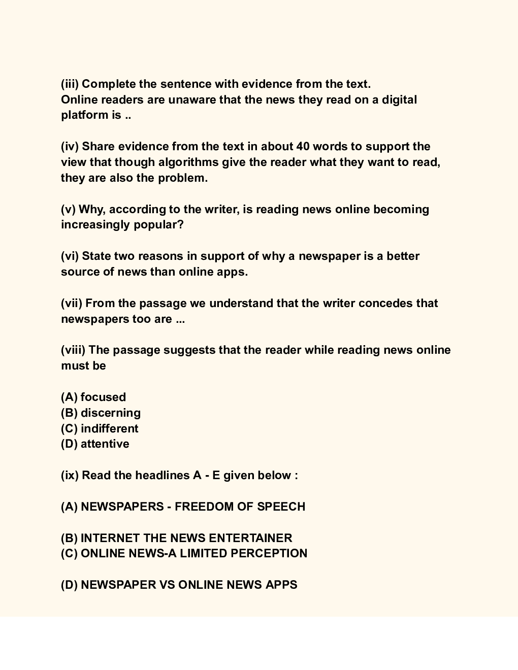CBSE 12th 2024  English Question Paper With Solutions - Page 4