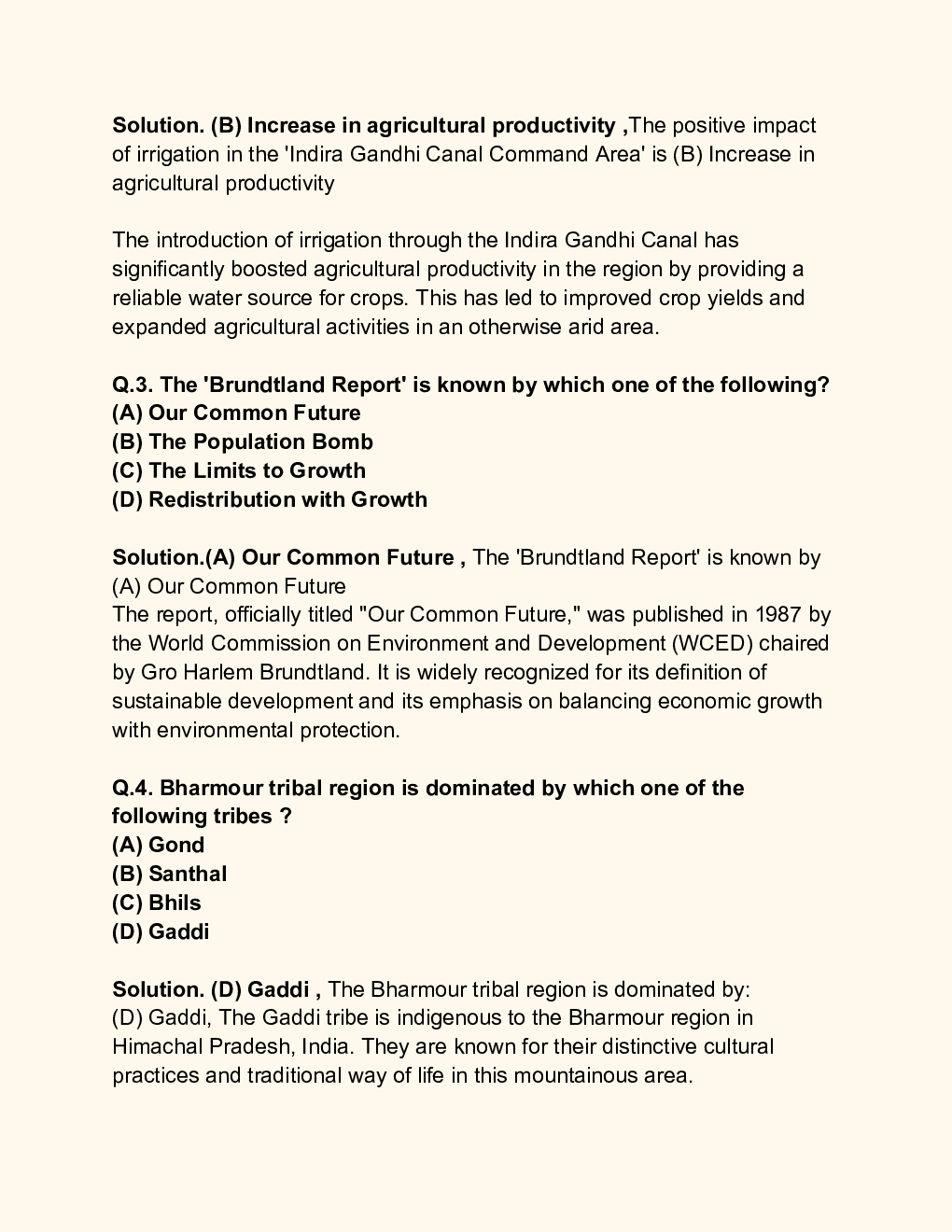 CBSE 12th 2024  Geography Question Paper With Solutions - Page 3