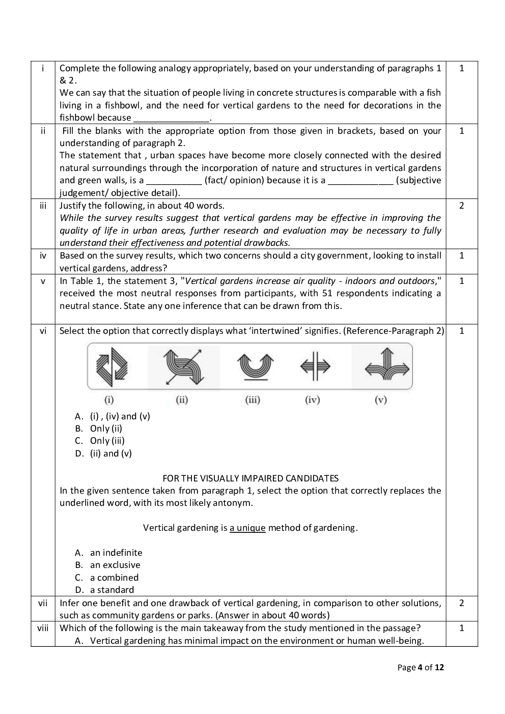 CBSE 10th 2024  English Question Paper - Page 5