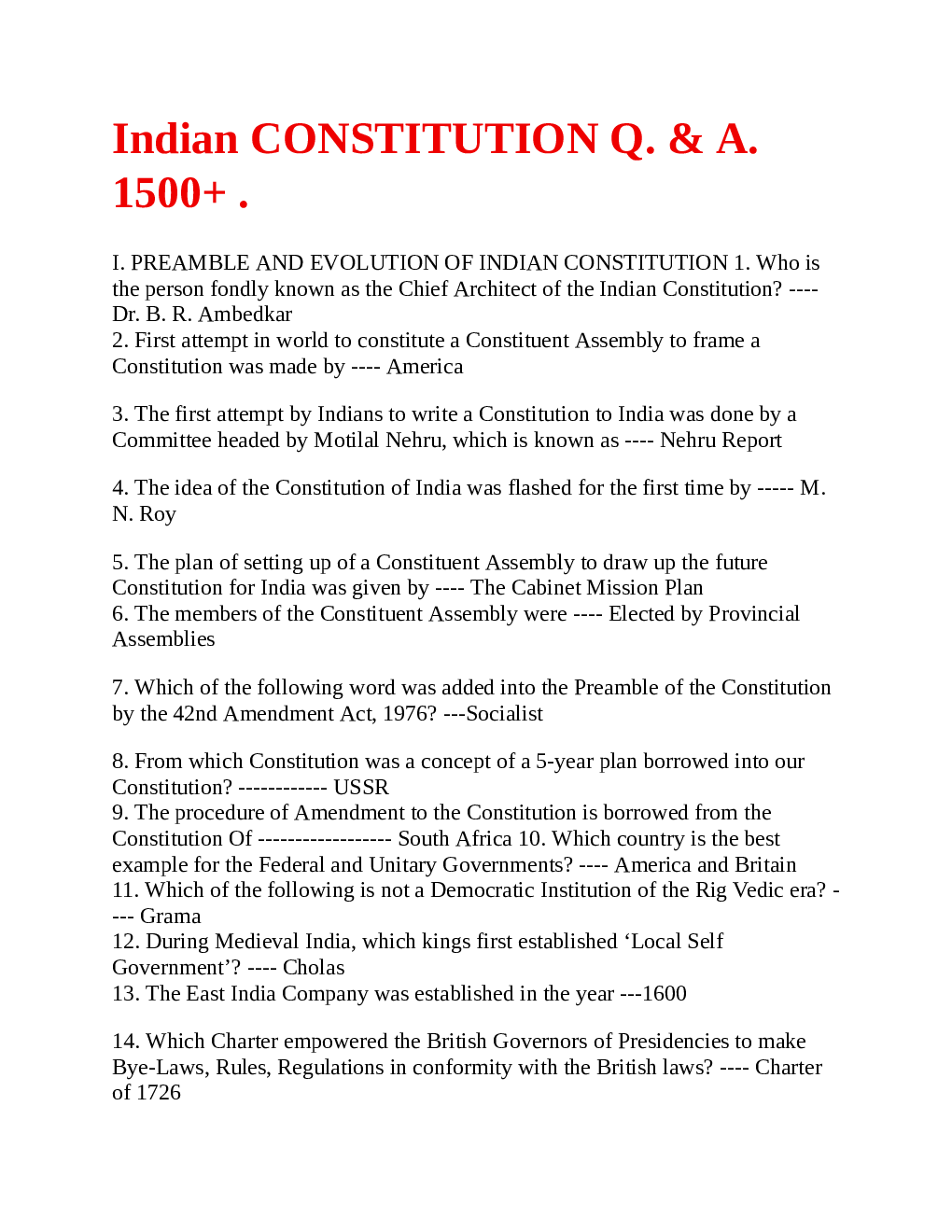 MPPSC Assistant Professor Indian Constitution - Page 2