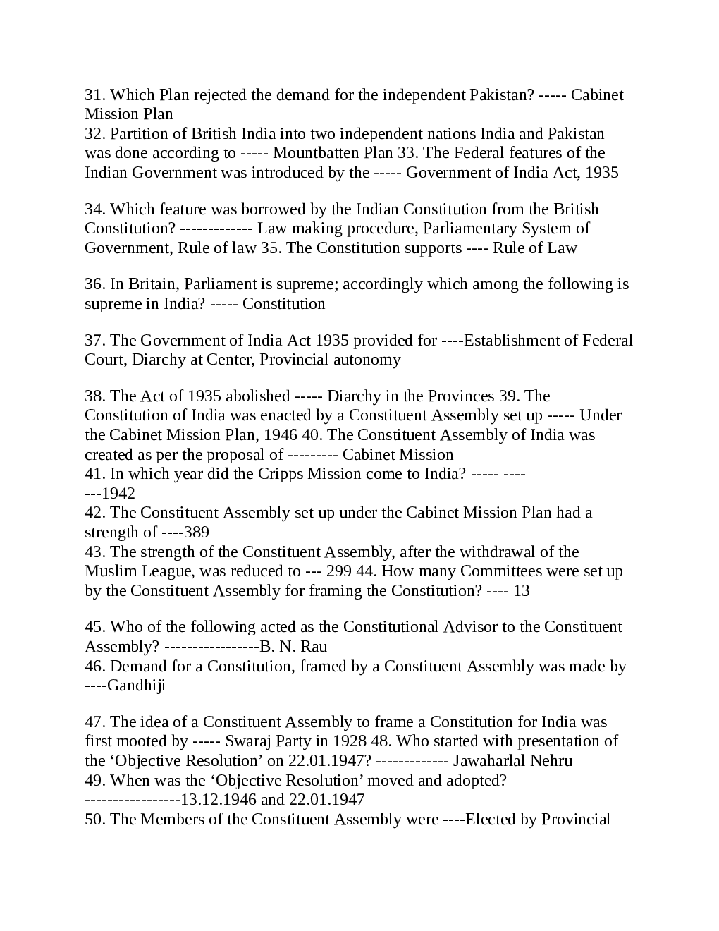 MPPSC Assistant Professor Indian Constitution - Page 4