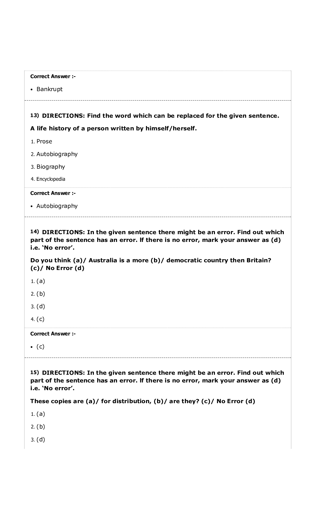 MP Forest Guard English MCQs-1 - Page 5